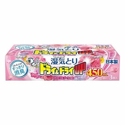 白元アース　ドライ＆ドライＵＰ　フローラルブーケ        450ｍｌ×3個