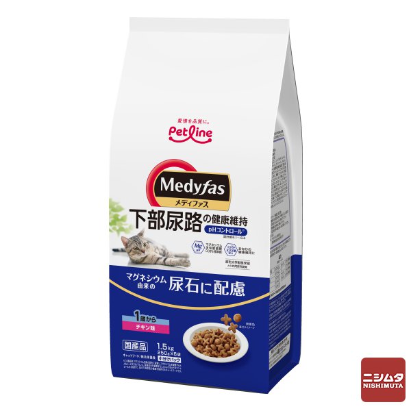 ペットライン　メディファス　1歳から　チキン味 1.5kg（250g×6）