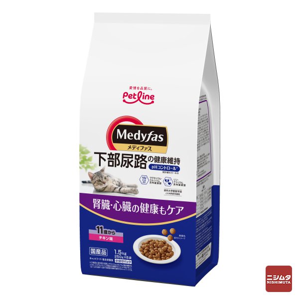 ペットライン　メディファス　11歳から　チキン味 1.5kg（250g×6）