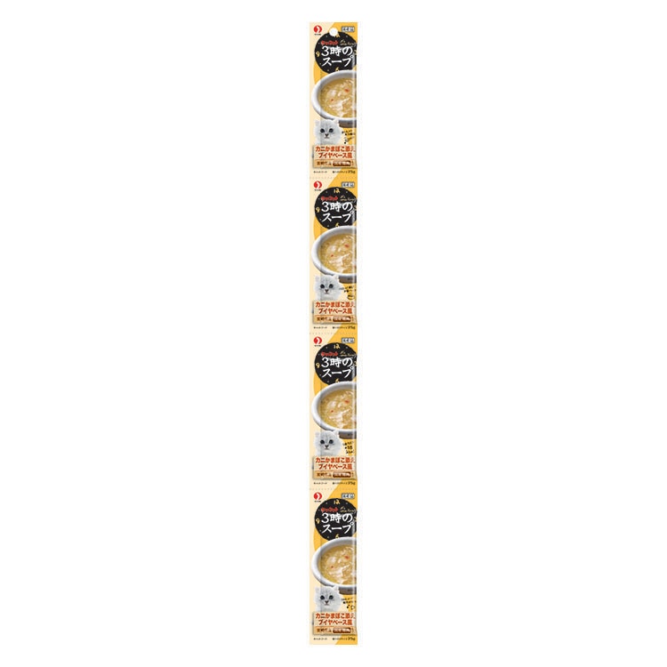 ペットライン　キャネット　3時のスープ　カニかまぼこ添えブイヤベース風　25g×4連パック