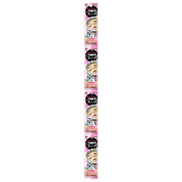 ペットライン　キャネット　3時のスープ　小海老添えクリームシチュー風　25g×4連パック