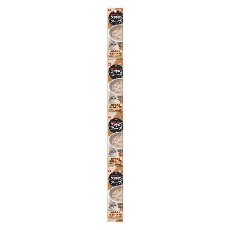 ペットライン　キャネット　3時のスープ　白身魚添え鶏だしスープ風　25g×4連パック