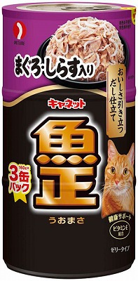 ペットライン　キャネット　新魚正　3Ｐ　160g　まぐろしらす