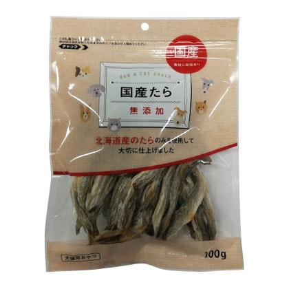 ペット用　藤沢商事　国産たら 100g ペット用品　キャットフード　猫用おやつ