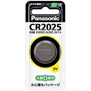 パナソニック  コイン形リチウム電池 CR2025P 