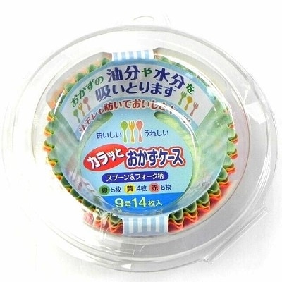 カラッとおかずケース 丸型9号 14枚入
