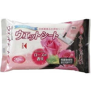 山崎産業 ウェットシートフローリング用 ローズ 20枚入　