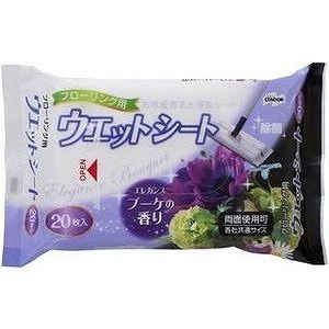 山崎産業 ウェットシート フローリング用 ブーケ 20枚入