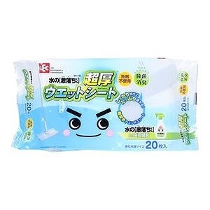 水の激落ちくん 超厚ウェットシート 20枚入 フローリング用