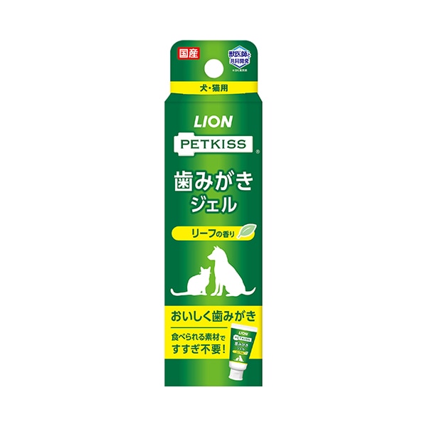 ライオンペット　歯みがきジェルリーフの香り40G