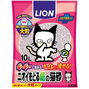 ライオンペット　ニオイをとる紙の猫砂10Ｌ