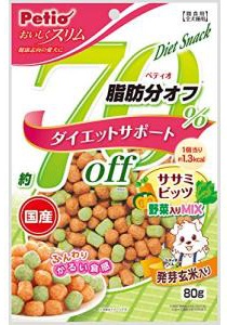 ペティオ　おいしくスリム　脂肪分約70％オフササミビッツ　野菜入りミックス　80g