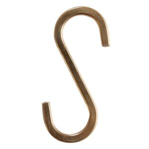 【ネコポス対応】和気産業　Ｓ字フック小　真鍮　ＬＡＣ－021