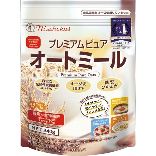 日食 プレミアム ピュアオートミール 340g