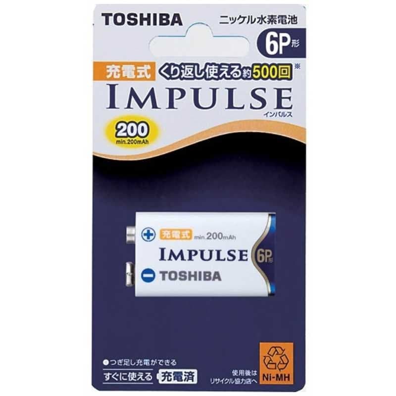 東芝(TOSHIBA) ニッケル水素電池 充電式IMPULSE 単6P形 1本 6TNH22A