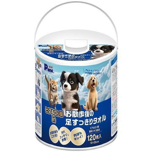 P.one ヒアルロン酸inお散歩後の足すっきりタオル 本体 120枚入
