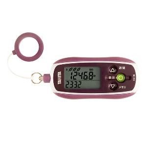 タニタ 歩数計 3Dセンサー搭載歩数計 [防犯ブザー付き] （パープル） FB-736