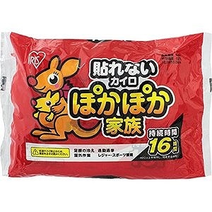 カイロ　アイリスオーヤマ ぽかぽか家族 貼らないタイプ レギュラー 10個入　貼らないカイロ