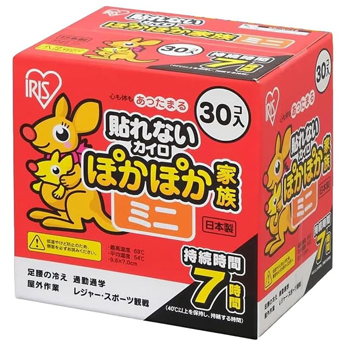 カイロ　アイリスオーヤマ ぽかぽか家族 ミニ 30P　ミニカイロ