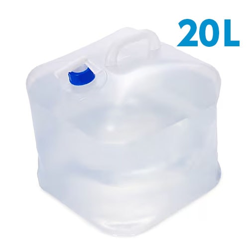 アイリスオーヤマ ウォータータンク WAT-20L 容量 20Ｌ 折り畳み コック付き 貯水 持ち運び 防災 給水タンク 防災 防災グッズ 備蓄 断水 給水 非常用 貯水