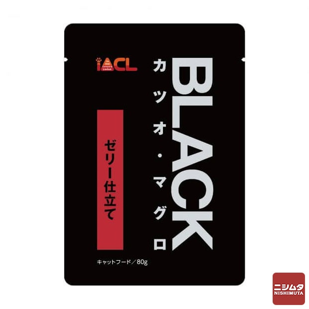 ブラック BLACKパウチ カツオ・マグロ ゼリー仕立て 80g