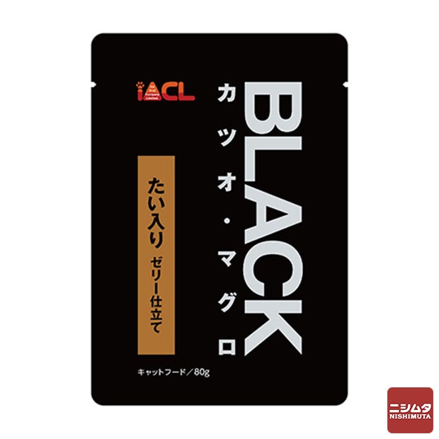 ブラック BLACKパウチ カツオ・マグロ たい入り ゼリー仕立て 80g
