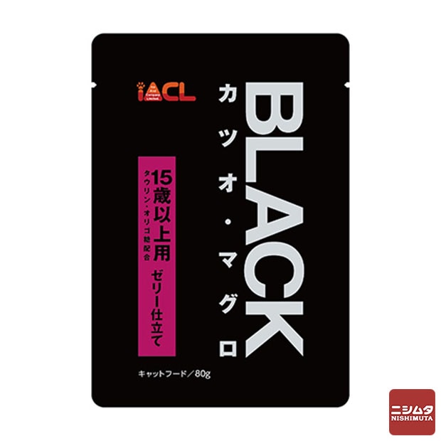 ブラック BLACKパウチ カツオ・マグロ 15歳以上用 ゼリー仕立て 80g