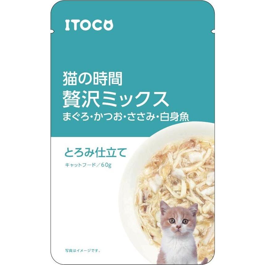 イトウアンドカンパニー 猫の時間 猫パウチ まぐろ・かつお・ささみ・白身魚 60g