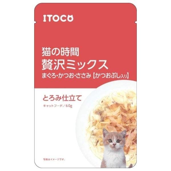 イトウ&カンパニー 猫の時間 贅沢ミックス まぐろ・かつお・ささみ かつおぶし入り 60g