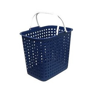 平和工業 ドットバスケット 深型 ブルー