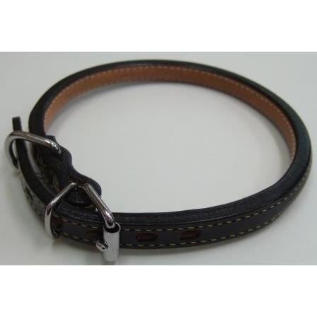 岡野製作所　ＯＮ－46　ロール丸首輪＃3黒　　