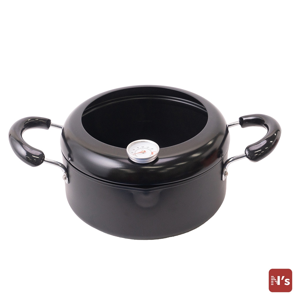 ＳＨＯ　IH対応　段付深型　温度計付き　天ぷら　鍋　天ぷら鍋　20cm　BW107 【N's】