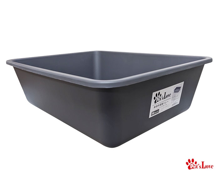 なんでも使える!!　Pet's Love　ＳＨＯ　多目的　深型トレー　Ｍ　グレー　猫トイレ　トレイ　ペット　収納 【N's】