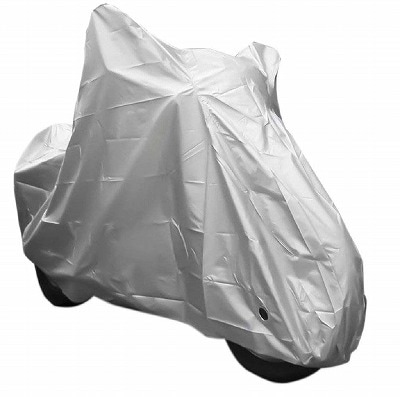 OSS(大阪繊維資材)  鍵穴付きタフタバイクカバー シルバー 2L LL