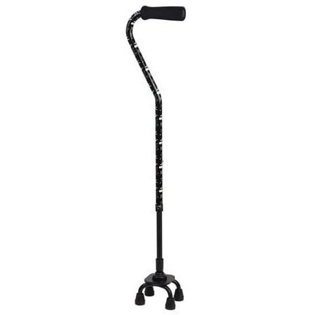 幸和製作所 TacaoF(テイコブ)  おでかけステッキ フラワーブラック CAM03-BK