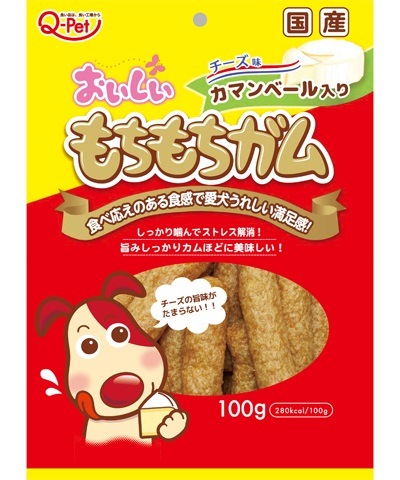 九州ペットフード　　おいしいもちもちガム　チーズ入り 100g　ペット　犬おやつ　ガム