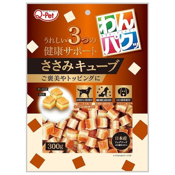【ネコポス対応】九州ペットフード わんパクッ ササミ&チーズ 300g 【ｍ特】