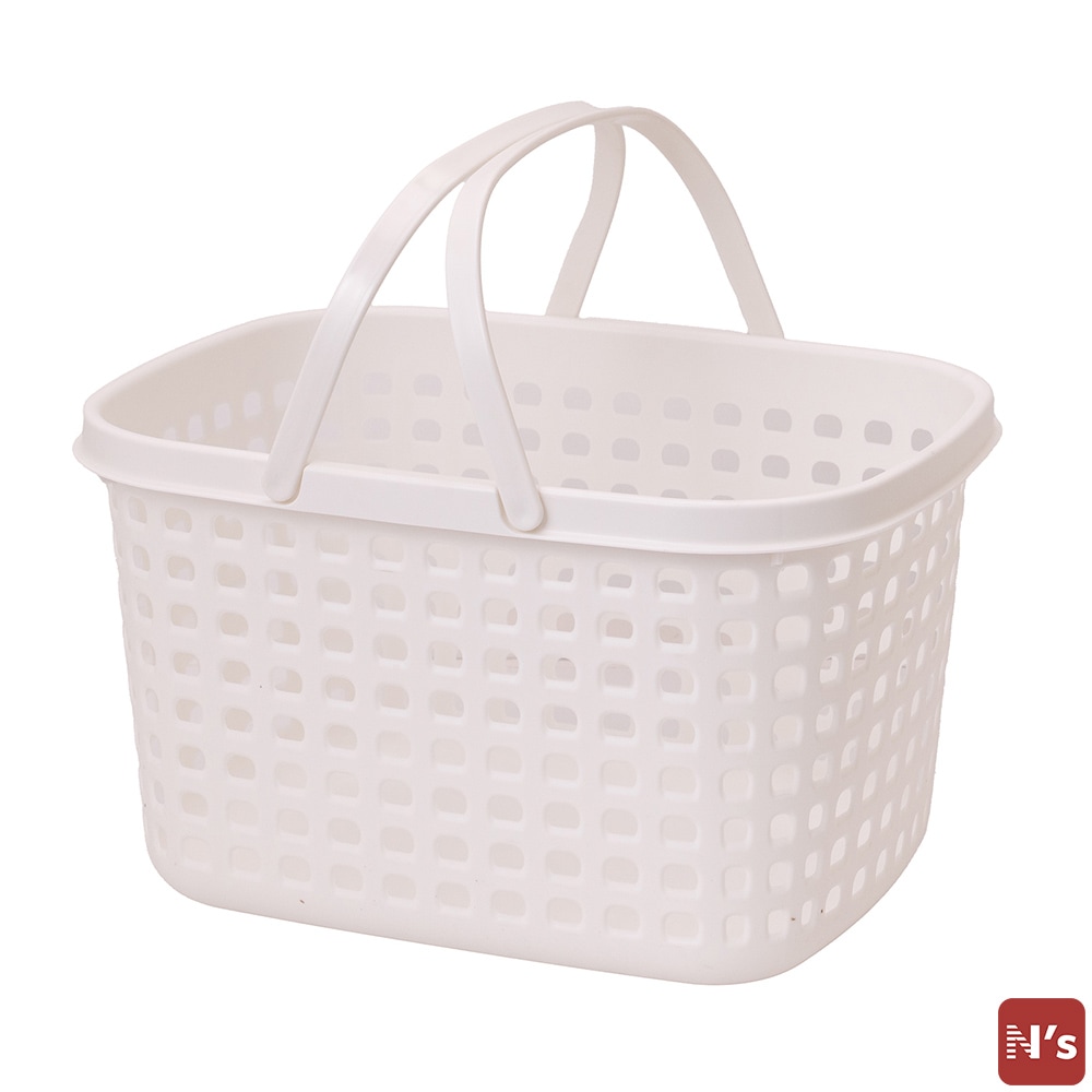 N's　シンプル　バスケット　洗濯かご　洗濯カゴ　洗濯物　洗濯物入れ　ランドリーバスケット　Ｍ 【N's】