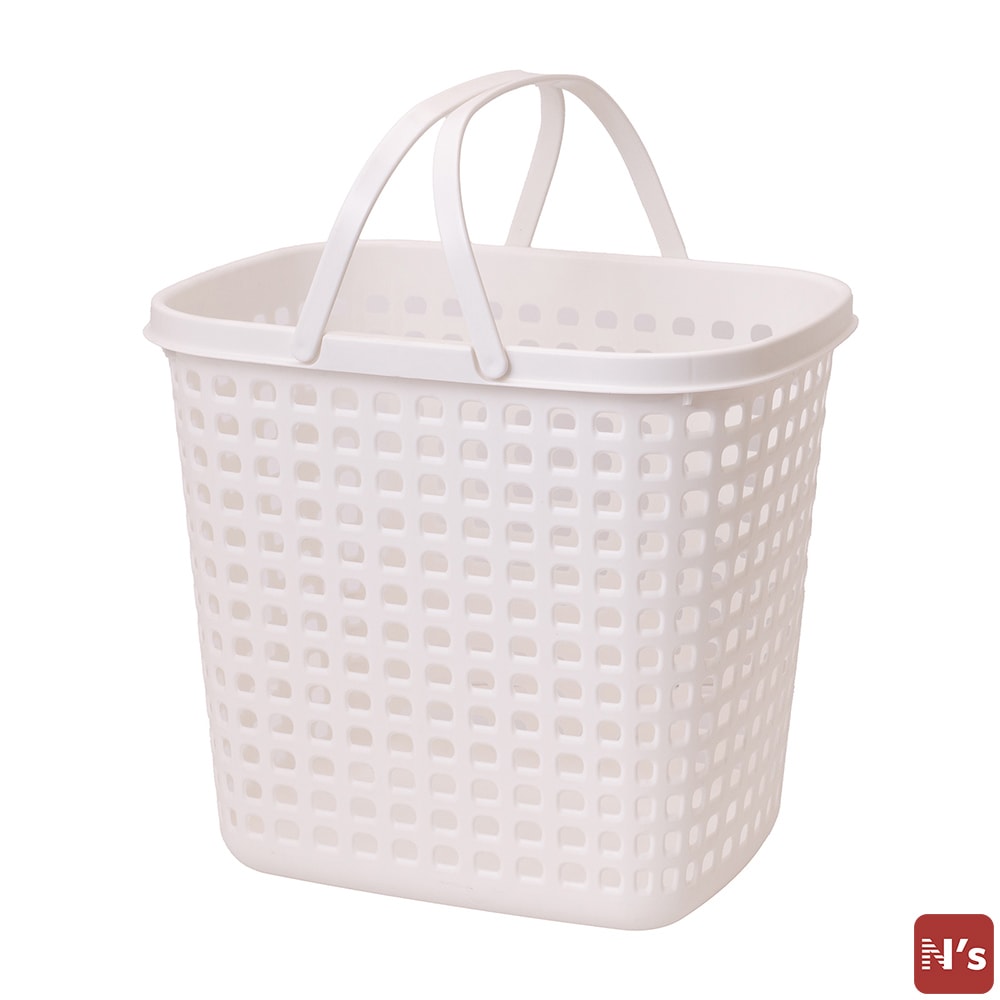 N's　シンプル　バスケット　洗濯かご　洗濯カゴ　洗濯物　洗濯物入れ　ランドリーバスケット　Ｌ 【N's】
