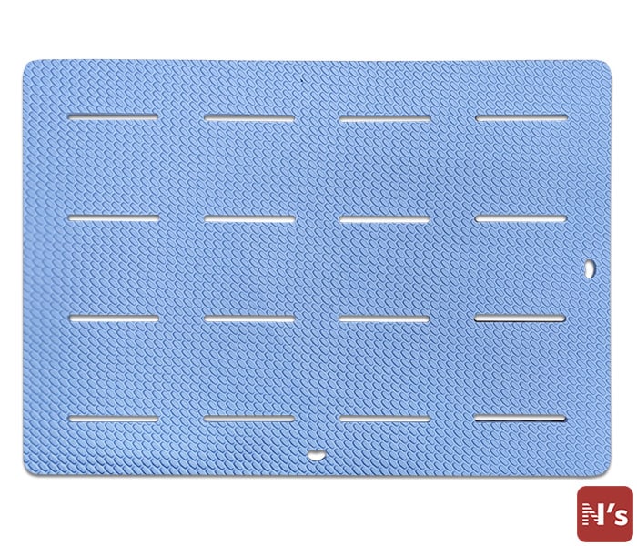 N'eeds! お風呂 マット お風呂マット バスマット ラバーマット ラバースノコ ラバー すのこ 抗菌 防臭 防カビ 浴用 すべり止め ブルー 【N's】