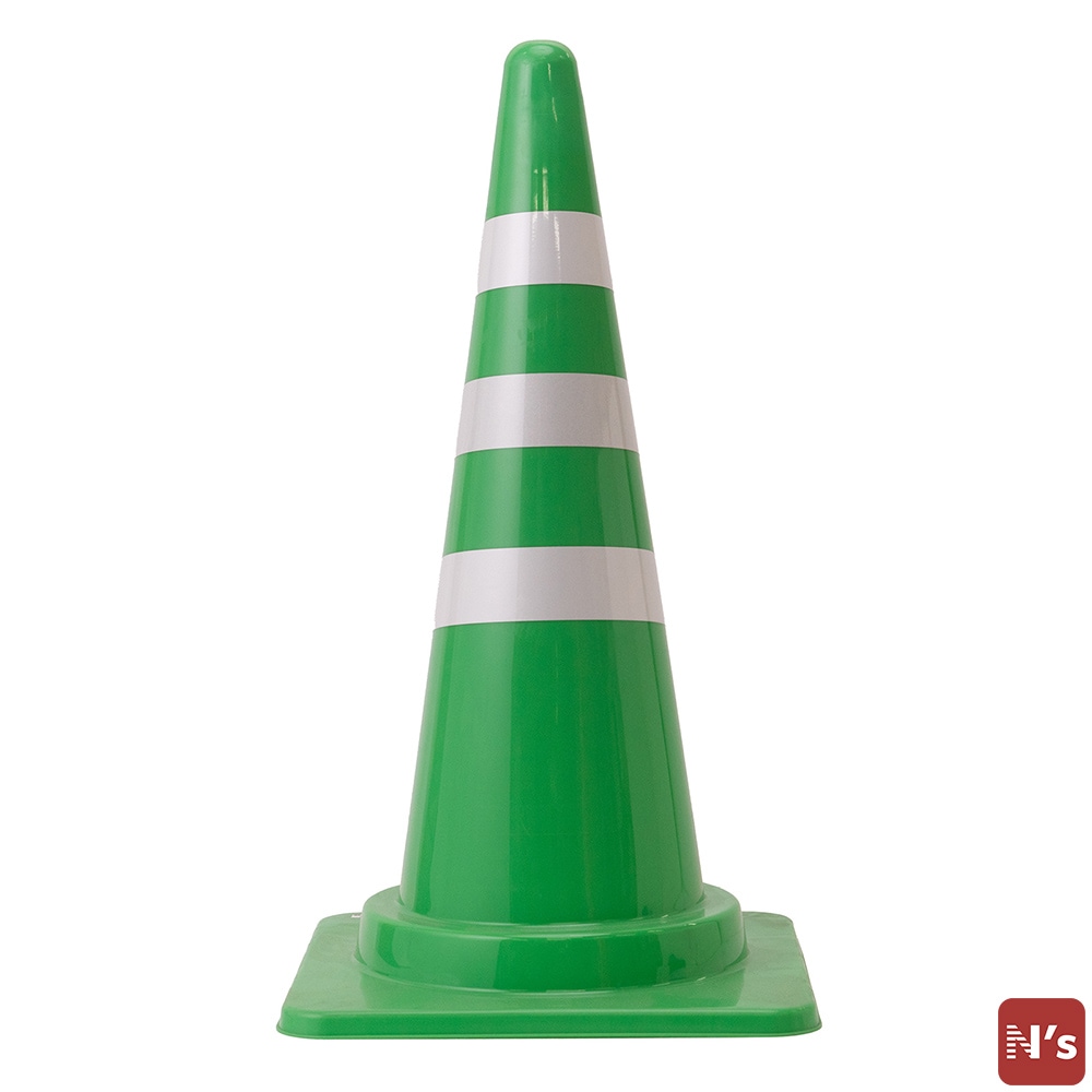 Ｎ’ｓ　スコッチコーン　緑白　700ｍｍ　三角コーン　ライン 【N's】