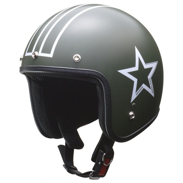 リード工業(LEAD) バイクヘルメット ジェット GRENVER マットグリーン 