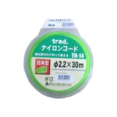 三共コーポレーション　TRADナイロンコード 四角型 2.2×30m TN-14