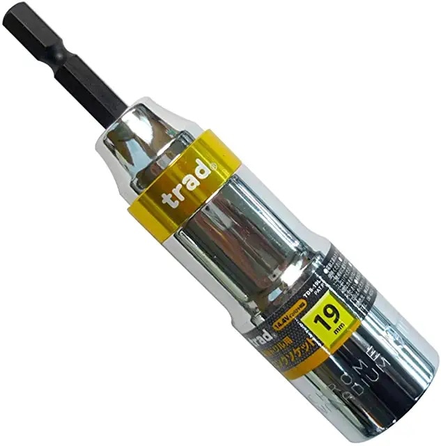 三共コーポレーション　trad　 電動ドリル用ロングソケット 19mm TDS-19L (金属・金工)