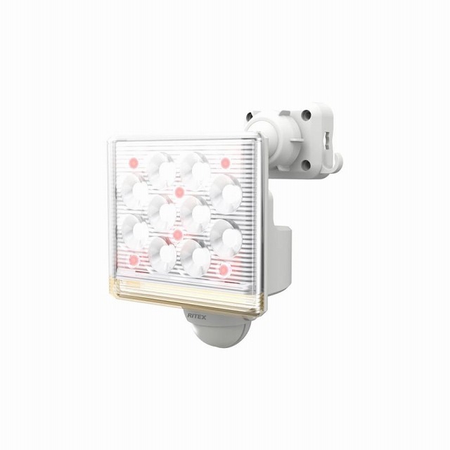 ムサシ LED-AC1015 12Wx1灯リモコン付センサー
