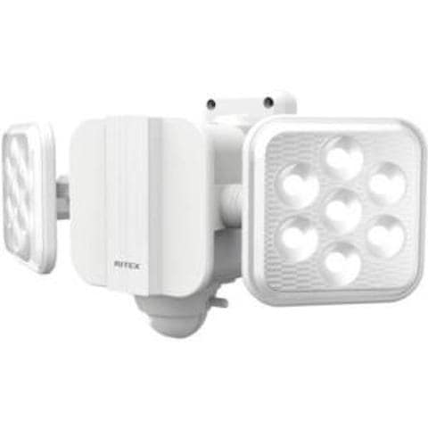 ムサシ LED乾電池センサーライト 5Wx2灯 LED-270