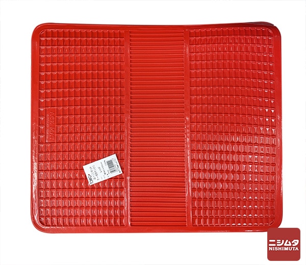 足元汚れ軽減　足元汚れ防止　車用マット　車内用マット　カーマット　ビニールマット　水洗いOK トーポ　未来科学　エース  小マット　T-501 S レッド