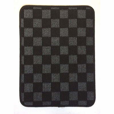 未来科学　ループチェックマット　Mサイズ　RP-89351　グレー/クロ