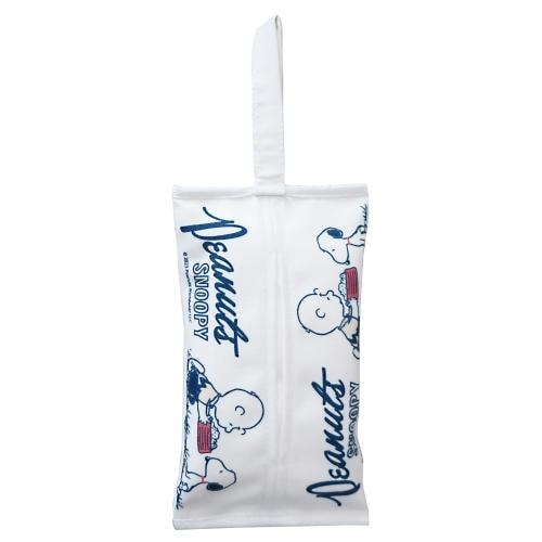 明邦(Meiho)  スヌーピー スマート ティッシュケース 面ファスナーベルト付き SN250