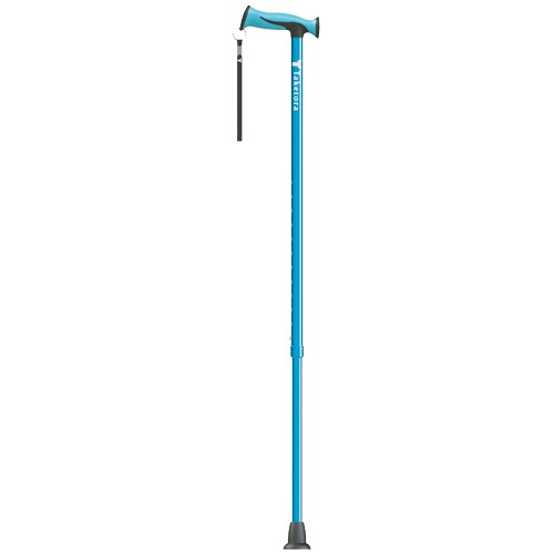 竹虎（Taketora）　バンブーステッキ ワイド　ブルー　介護用品　杖　つえ